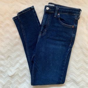 Topshop Dark Wash Jamie Jeans